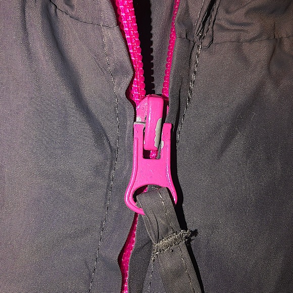 Youth Girl’s Gray & Pink Magellan Rain Jacket - Picture 6 of 6